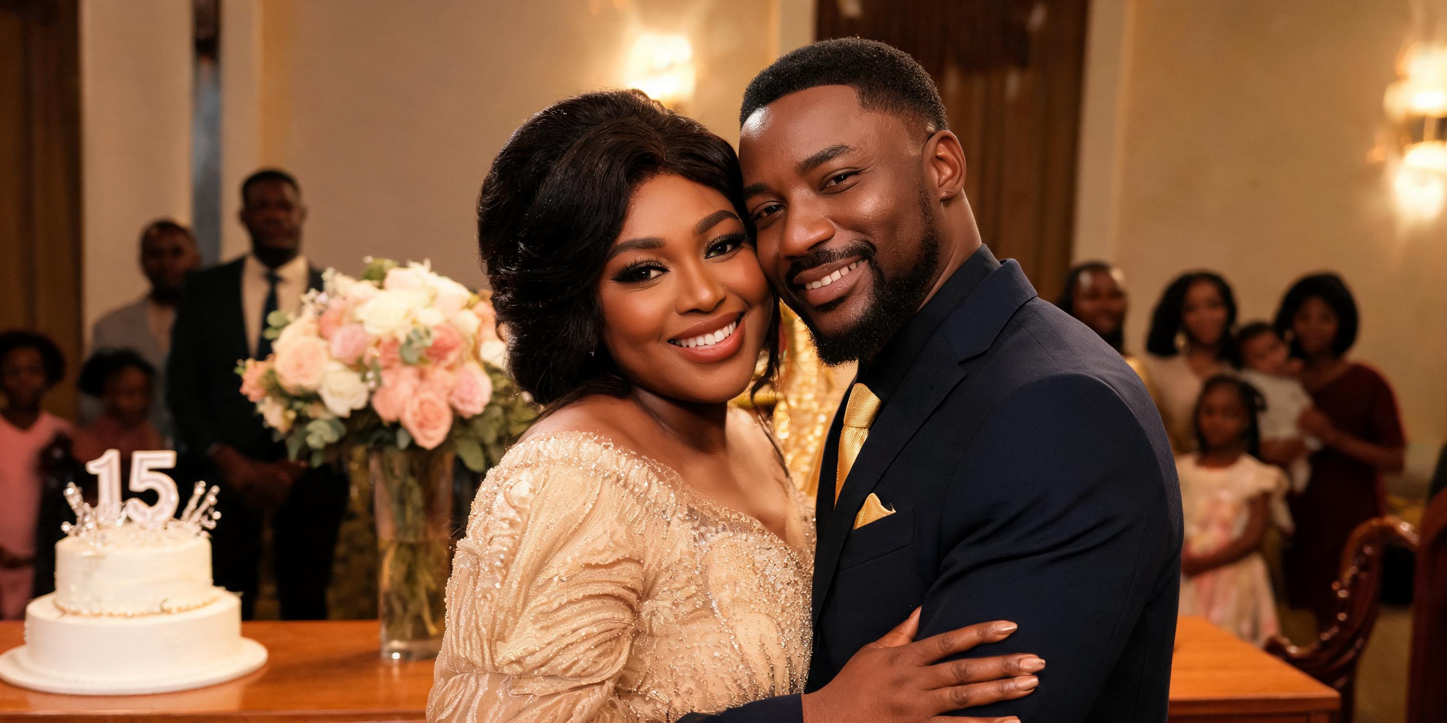 Mercy Johnson and Prince Okojie Mark 15 Years Together with Intimate Crystal Anniversary
